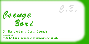 csenge bori business card